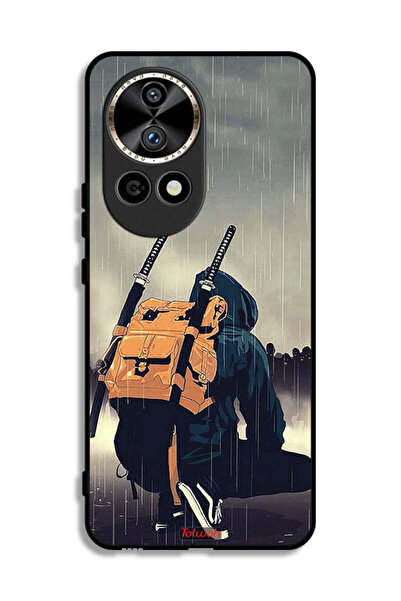 Tolwak غطاء حماية لهاتف هواوي نوفا 12 ألترا 5G، رسمة سيف ساموراي رقمية