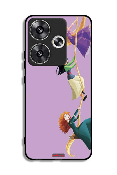 Tolwak Xiaomi Poco F6 5G Protective Case Cover Girls Climbing Art