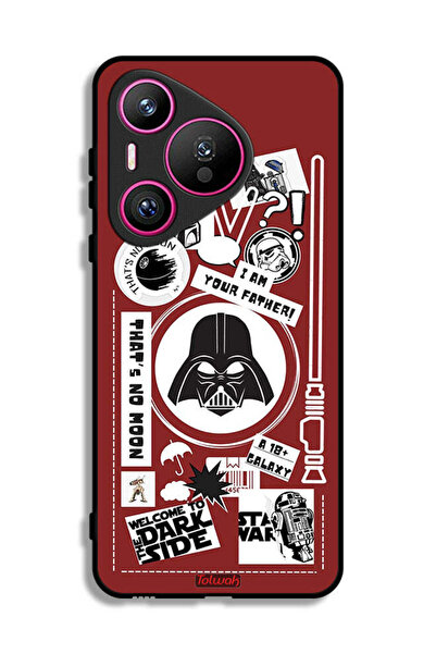 Tolwak غطاء حماية لهاتف هواوي بيورا 70 - ملصق "مرحبًا بكم في الجانب المظلم"