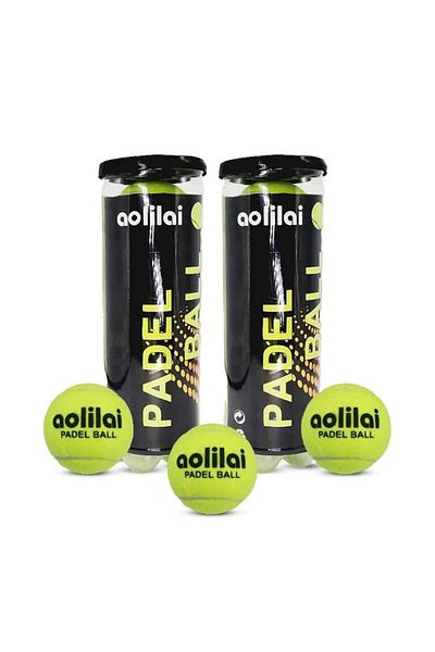 Taimi High Performance Padel Balls, 6 Padel Balls Suitable for All Courts and Clubs