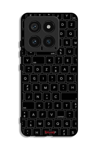 Tolwak غطاء حماية لجهاز شاومي 14 بنمط مفاتيح لوحة المفاتيح العشوائية