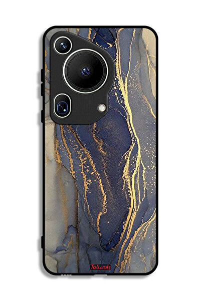 Tolwak غطاء حماية لهاتف هواوي بيورا 70 ألترا بنقشة رخامية لامعة