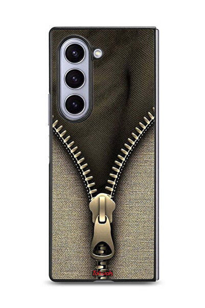 Tolwak غطاء حماية بنمط سحاب لهاتف Samsung Galaxy Z Fold6