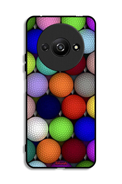 Tolwak Xiaomi Redmi A3 4G Protective Case Cover Balls Abstract Art