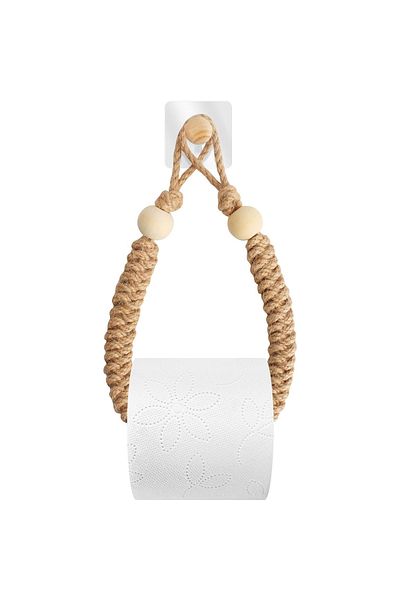 OEM Jute toilet paper holder, length 45 cm, brown