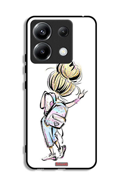 Tolwak غطاء حماية Xiaomi Poco X6 5G بطبعة فتاة العودة إلى المدرسة