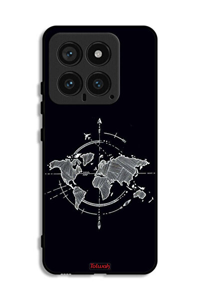 Tolwak غطاء حماية لهاتف شاومي 14 بتصميم البوصلة