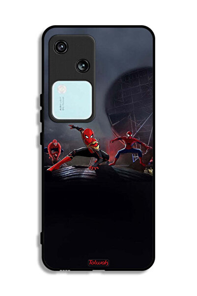 Tolwak Vivo V30 5G Protective Case Cover Three Spiders