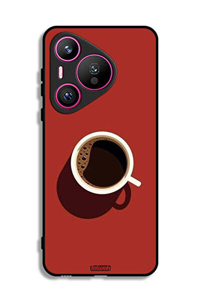 Tolwak غطاء حماية هواوي بيورا 70 بتصميم فنجان قهوة