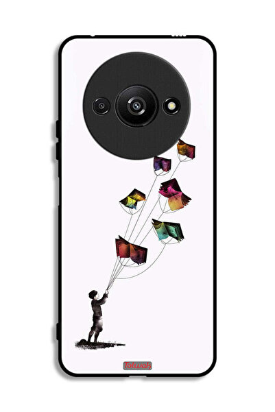 Tolwak غطاء حماية لهاتف Xiaomi Redmi A3 4G بتصميم كتاب الطائرات الورقية