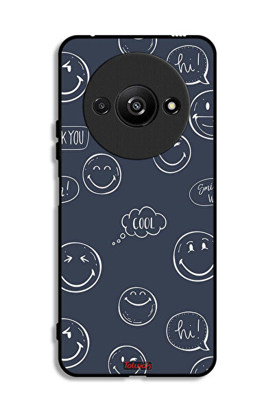 Tolwak Xiaomi Redmi A3 4G Protective Case Cover Cool Faces Tags
