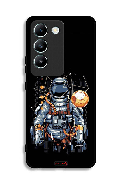 Tolwak غطاء حماية لهاتف Vivo V30 Lite 4G بطبعة رائد فضاء تجريدي
