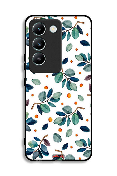 Tolwak غطاء حماية لهاتف Vivo V30 Lite 4G بنقشة أوراق الشجر