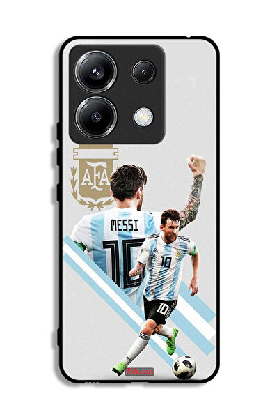 Tolwak غطاء حماية لهاتف Xiaomi Poco X6 5G برسومات ليو ميسي