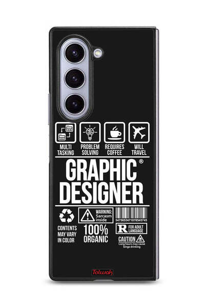 Tolwak غطاء حماية لهاتف Samsung Galaxy Z Fold6، ملصق مصمم جرافيكي