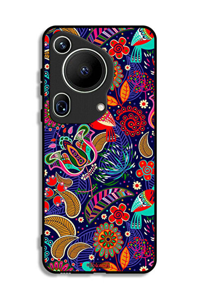 Tolwak غطاء حماية فائق لهاتف هواوي بيورا 70 بنقشة طيور وزهور