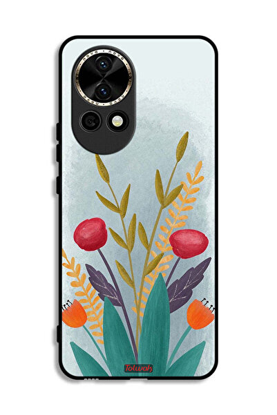 Tolwak غطاء حماية لهاتف هواوي نوفا 12 5G برسومات نباتية