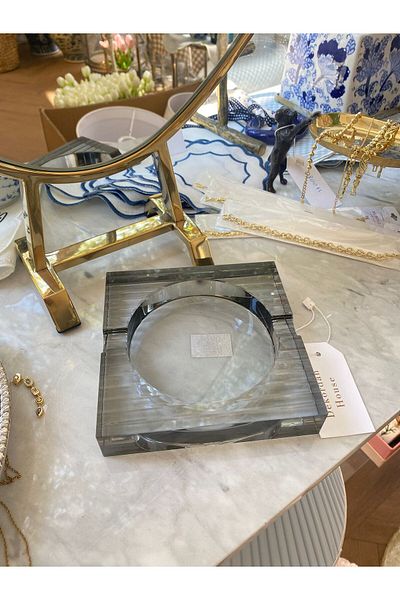 Dekordan House Crystal Square Ashtray