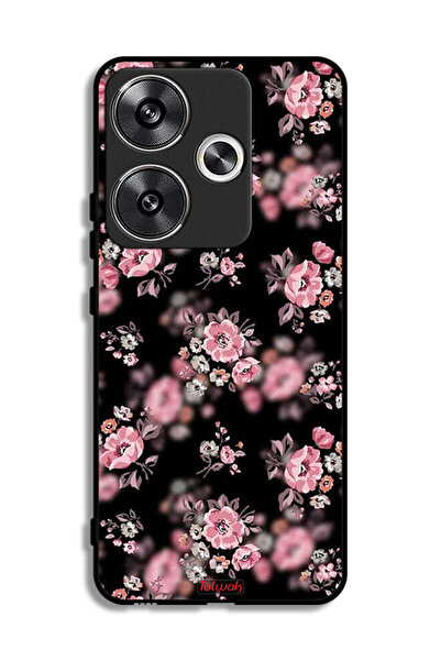 Tolwak غطاء حماية لهاتف Xiaomi Redmi Turbo 3 5G بنقشة زهور بورتريه