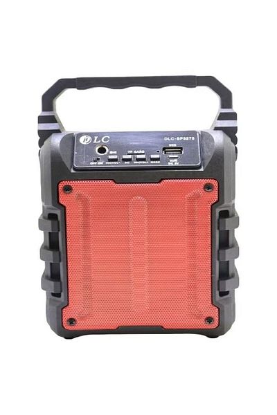 DLC Portable Bluetooth Speaker Black/Red