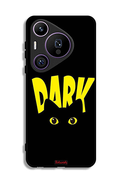 Tolwak غطاء حماية لهاتف هواوي بيورا 70 برو - قطة داكنة