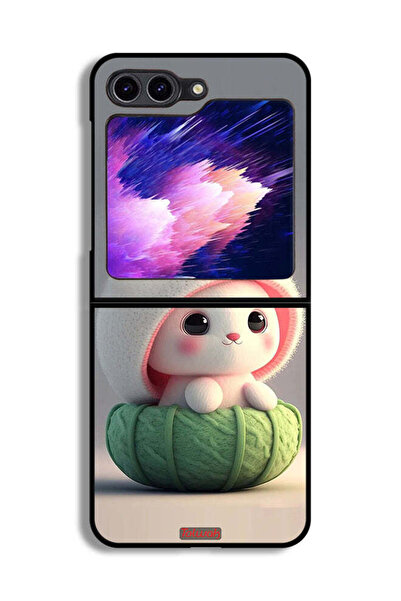 Tolwak غطاء حماية لهاتف Samsung Galaxy Z Flip6 - أرنب صغير لطيف