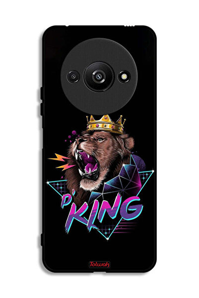 Tolwak Xiaomi Redmi A3 4G Protective Case Cover Lion King Art