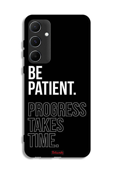 Tolwak غطاء حماية لهاتف Samsung Galaxy A55 5G كن صبورًا فالتقدم يستغرق وقتًا