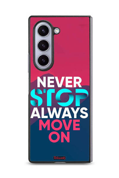 Tolwak غطاء حماية لهاتف Samsung Galaxy Z Fold6، لا تتوقف أبدًا، تحرك دائمًا