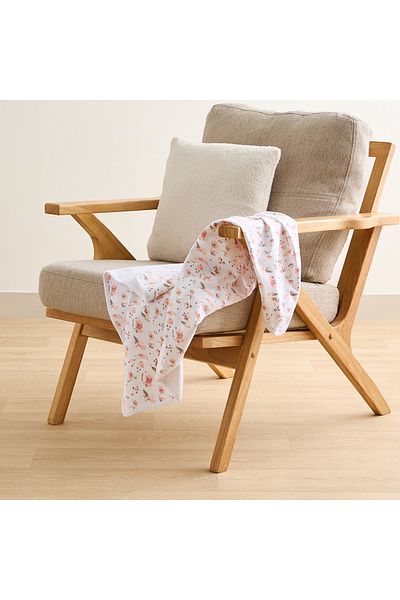 Juniors All-Over Floral Print Receiving Blanket - 70x70 cm