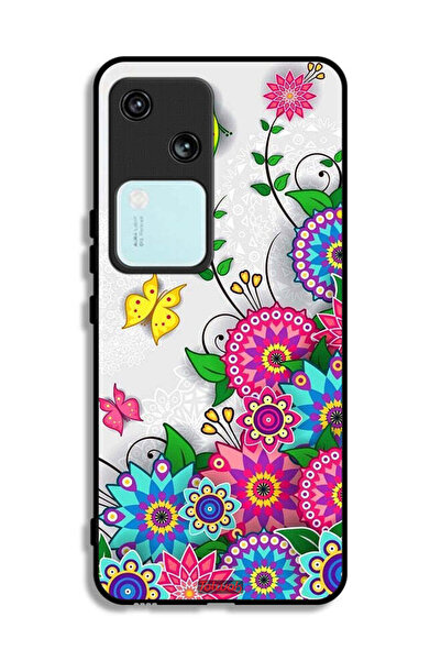 Tolwak غطاء حماية لهاتف Vivo V30 5G بنقشة زهور ماندالا