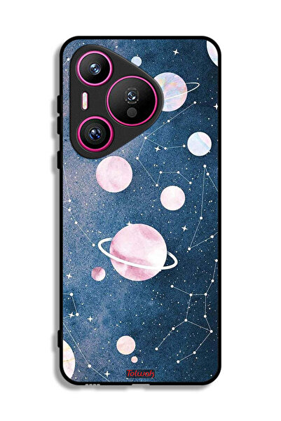 Tolwak غطاء حماية لهاتف هواوي بيورا 70 بتصميم فني فضائي