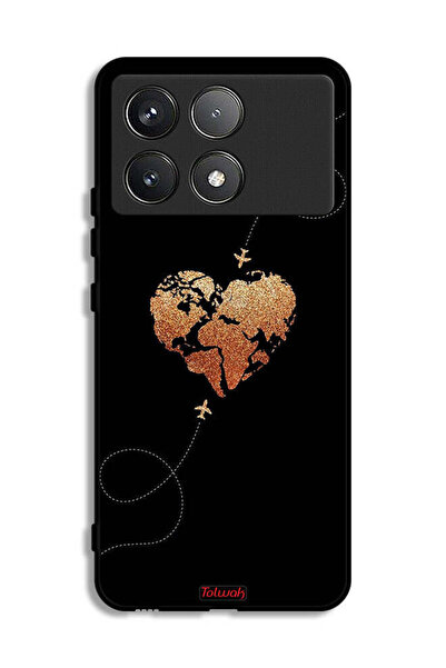 Tolwak غطاء حماية لهاتف شاومي بوكو F6 برو - طائرات تلامس القلب