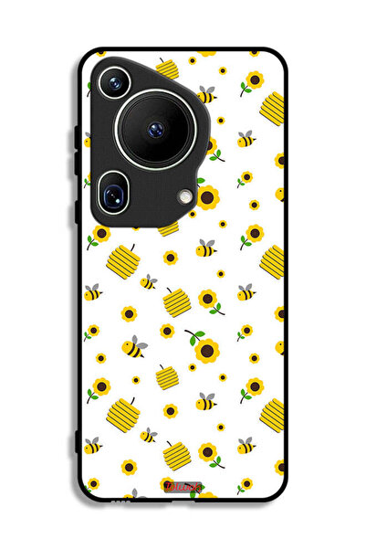 Tolwak غطاء حماية فائق لهاتف هواوي بيورا 70 بنقشة عباد الشمس والنحل