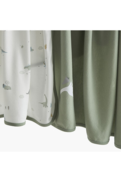 Juniors Dinosaur Print Receiving Blanket - Set of 2