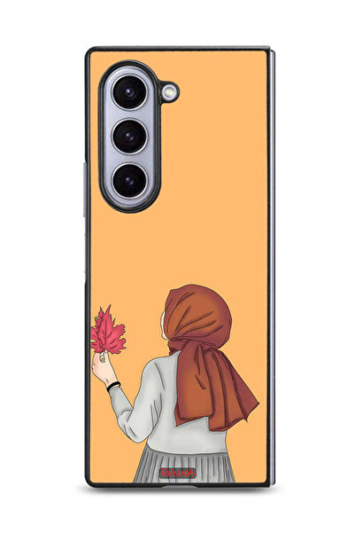 Tolwak غطاء حماية لهاتف Samsung Galaxy Z Fold6 يحمل ورقة شجر