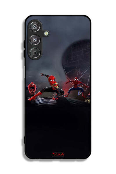 Tolwak Samsung Galaxy M15 5G Protective Case Cover Three Spiders