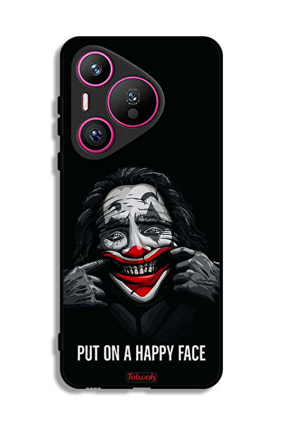 Tolwak غطاء حماية لهاتف هواوي بيورا 70 بتصميم وجه سعيد