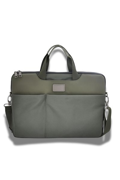 ORYX O-lapclassy Sleek Laptop Bag Minimalist Lightweight Work Bag Green