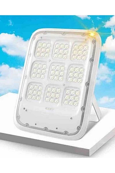divendi-ro Solar Projector TY 100W with Separate Solar Panel and Remote Control, White