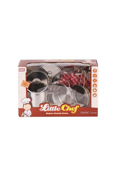 Toysan 668-C1 Little Chef Metal Pot Set -Toysan Toy