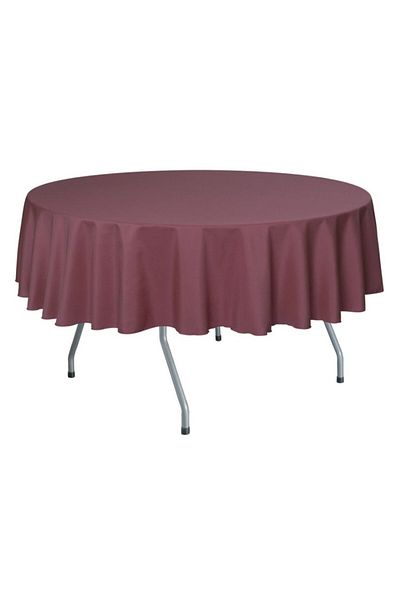 Pucioasa Teflon-coated cotton tablecloth, round, diameter 140cm, purple
