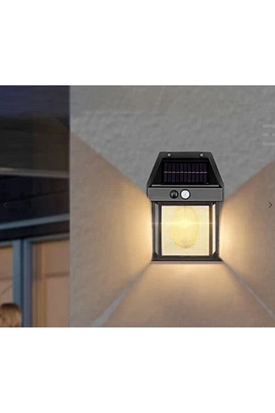 divendi-ro CB 888 solar led lamp with light sensor for wall power 3W Black