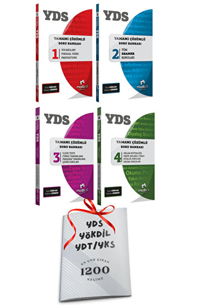Modadil Yayınları YDS Modadil Tüm Dersler 4lü Modüler Soru Bankası Seti (Voca...