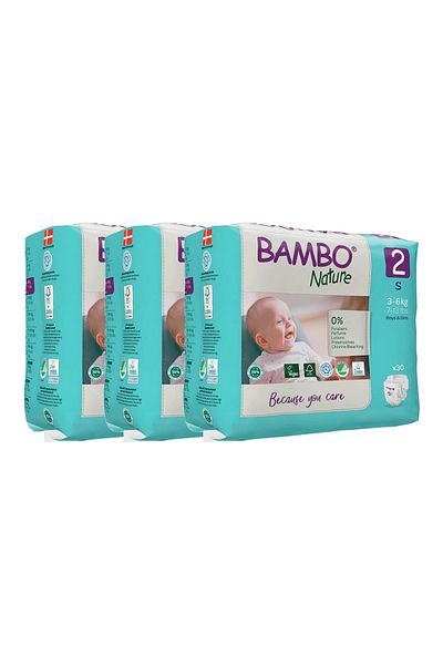 Bambo Nature Bambo Nature Mini Ecological Baby Diapers, No. 2 (3-6 kg), pack of 90 pcs.