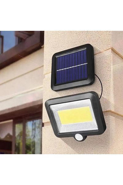 Welora Set 3 X 100 LED COB Solar Lamp 100 LEDs, Power 30W, Light and Motion Sensor, Black