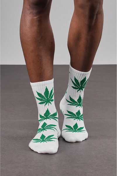king brich 4-Piece Leaf Patterned Unisex Sports Socks