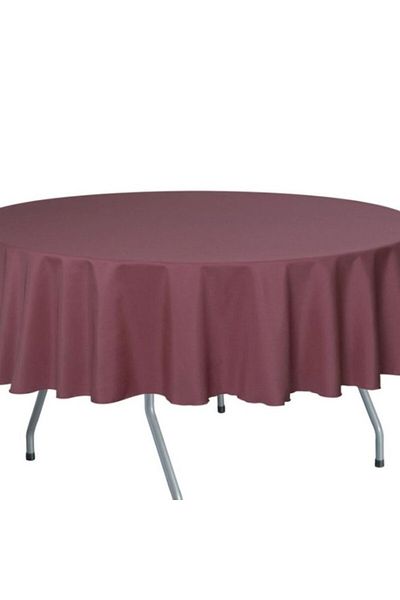 Pucioasa Teflon-coated cotton tablecloth, round, diameter 140cm, purple