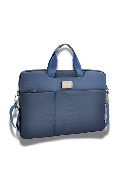 ORYX O-lapclassy Sleek Laptop Bag Minimalist Lightweight Work Bag Blue