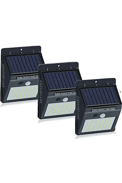 divendi-ro Set of 3 BRIGHT 30 LED Solar BRIGHT Lamps with motion sensor and light 1 way LIGHT